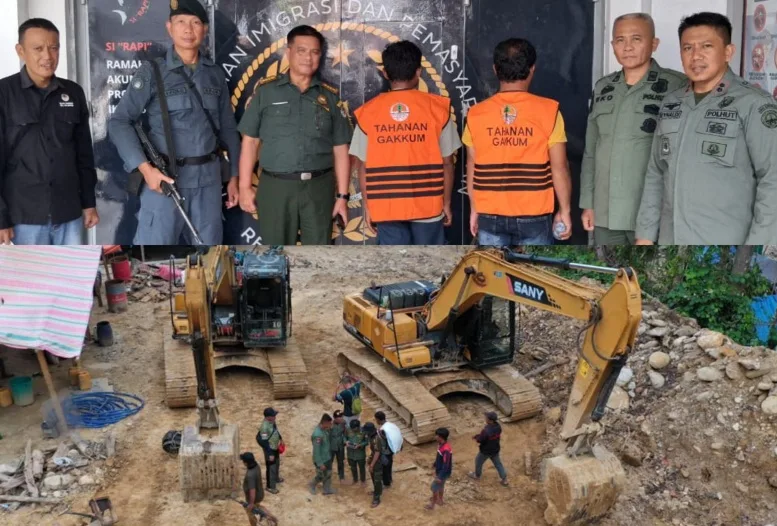 GAKKUMHUT Sulawesi dan Dinas Kehutanan Sulteng Ringkus Terduga Pelaku PETI di Hulu Sungai Taopa