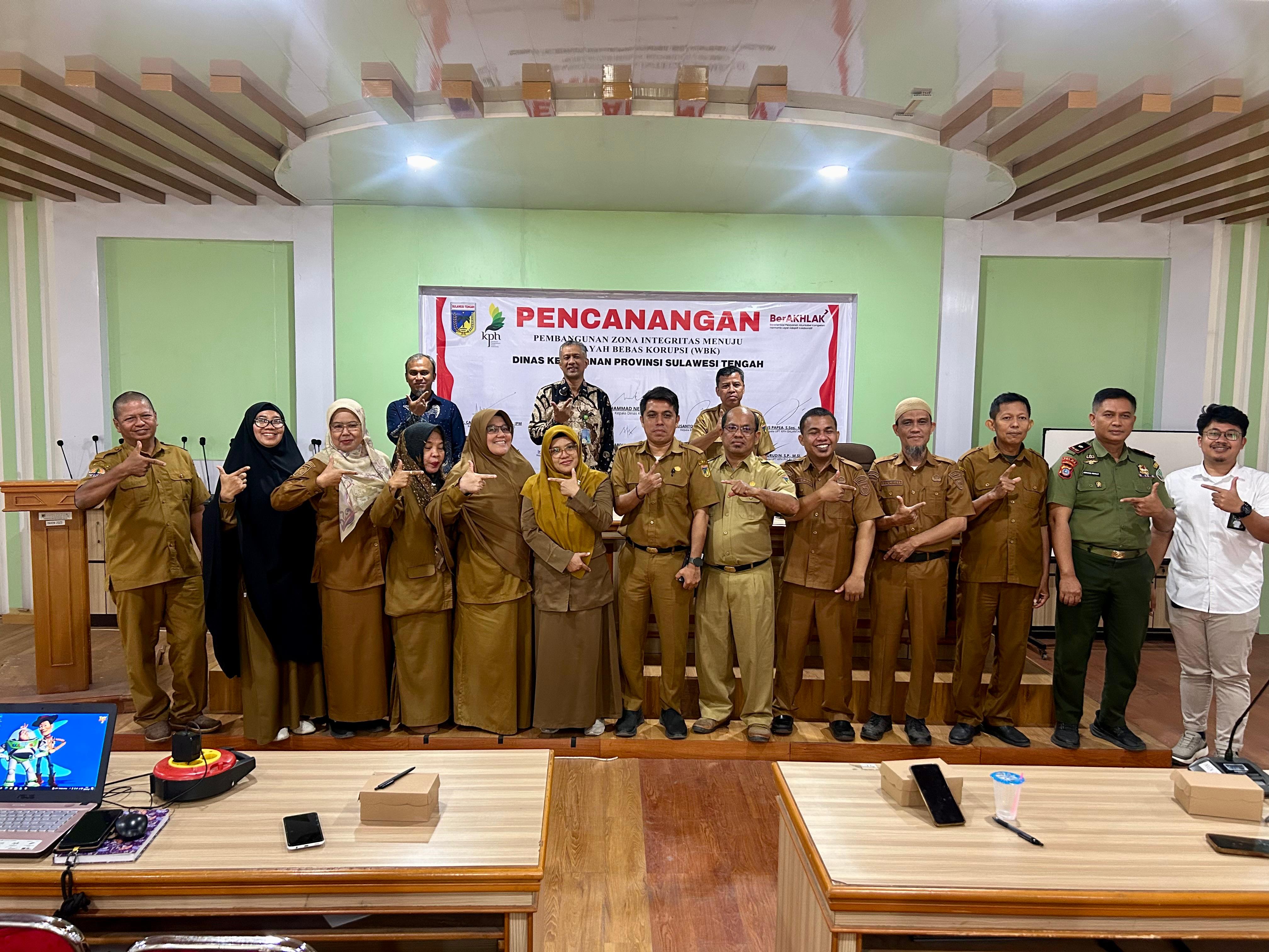 Pembukaan Uji Kompetensi Jabatan Fungsional Dinas Kehutanan Provinsi Sulawesi Tengah dan Kaalimantan Tengah