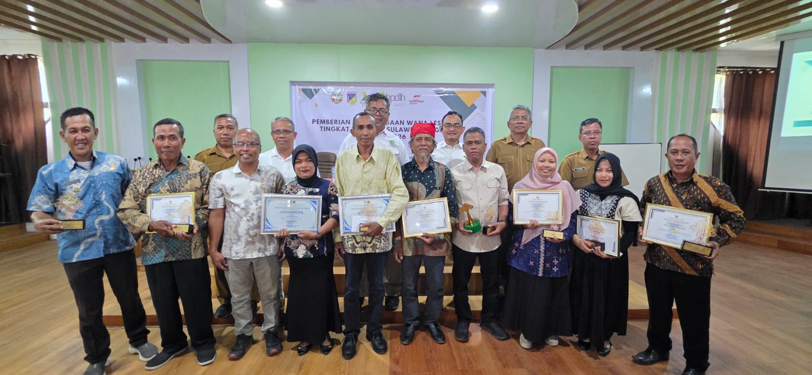 Penghargaan Wana Lestari : Penerimaan Penghargaan Wana Lestari Tingkat Provinsi Sulawesi Tengah Tahun 2026