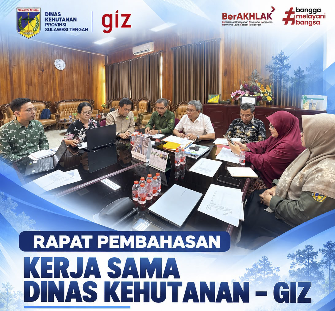 Dinas Kehutanan dan GIZ Bahas Penguatan Tata Kelola Kehutanan di Sulawesi Tengah