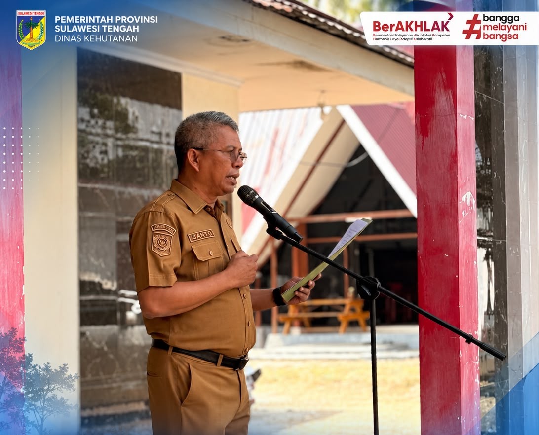 Kepala Dinas Kehutanan Provinsi Sulawesi Tengah Laksanakan Kunjungan Kerja di KPH Dampelas Tinombo dan Pimpin Apel Pagi